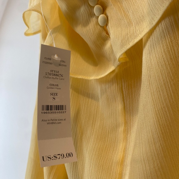 WHBM Ruffle Chiffon Cami - Picture 4 of 5